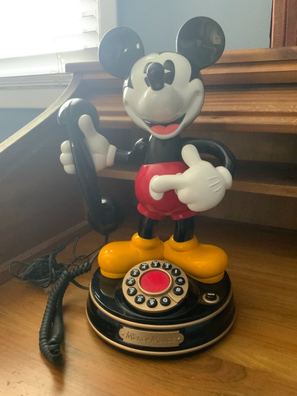 VINTAGE MICKEY MOUSE ANIMATED TALKING LANDLINE TELEPHONE TELEMANIA 1997